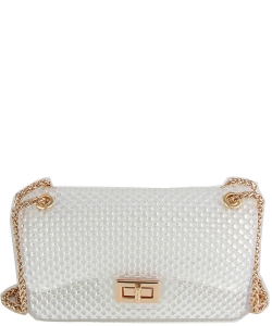 Beaded Jelly Candy Classic Shoulder Bag LGZ011-B