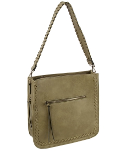 Fashion Whipstitch Crossbody Bag LMD032