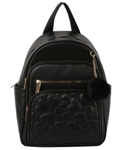 Heart Quilted Classic Backpack ME0031