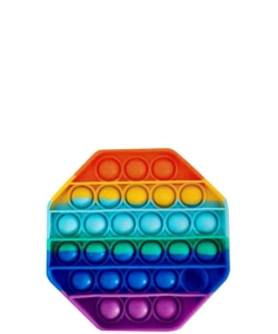 1 Dozen Assorted Color Push Pop Bubble Fidget Toy MS-07PP