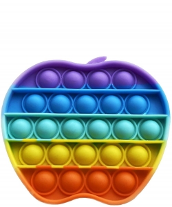 Rainbow Color Apple Shaped Pop Fidget Toy MSD-104