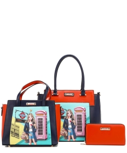 Nikky By Nicole Lee Miss You Call 3 in 1 Shopper Set NK12370