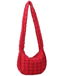 Puffy Quilted Nylon Shoulder bag Hobo NQ130