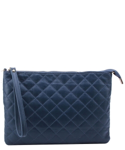 Quilted Clutch Crossbody Bag NY103 BLUE