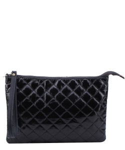 Quilted Clutch Crossbody Bag NY103 BLACK