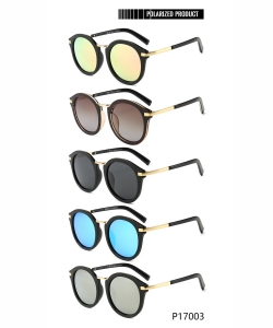 1 Dozen Pack Designer Inspired Polarized Fashion Sunglasses P17003