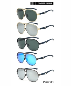 1 Dozen Designer Inspired men’s Polarized Fashion Sunglasses P202313