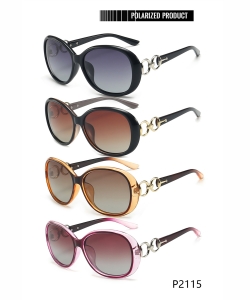 1 Dozen Pack Designer Inspired Womens Polarized Fashion Sunglasses P2115