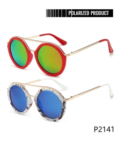 1 Dozen Pack Designer Inspired Women’s Polarized Fashion Sunglasses P2141