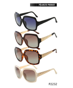 1 Dozen Pack of Designer inspired Fashion Polarized Sunglasses P2232