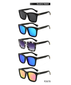 1 Dozen Pack of Designer inspired Polarized Fashion Sunglasses P2678