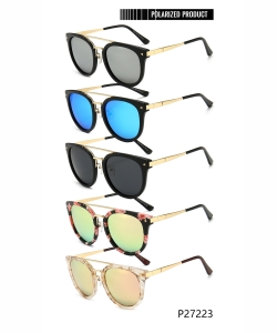 1 Dozen Designer Inspired Polarized Fashion Sunglasses P27223