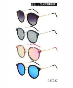 1 Dozen Designer Inspired Women’s Polarized Fashion Sunglasses P27227