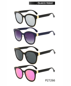 1 Dozen Pack Designer Inspired Womens Polarized Fashion Sunglasses P27266
