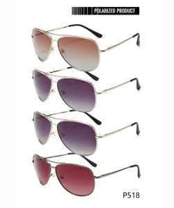 1 Dozen Pack Designer Inspired Aviation Sunglasses P518