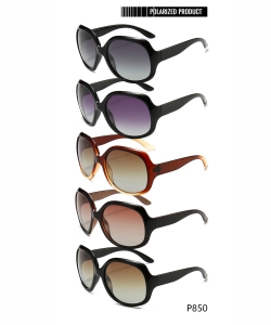 1 Dozen Pack Designer Inspired Women’s Polarized Fashion Sunglasses P850