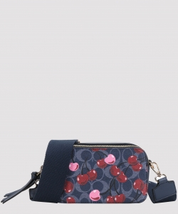 Cherry Blossom Textured Crossbody Bag P8YT-1026-1