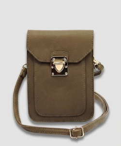 Fashion Push Lock Cell Phone Case Crossbody Bag PAD075
