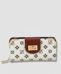 CM Monogram Turn Lock Crossbody Wallet PCM041