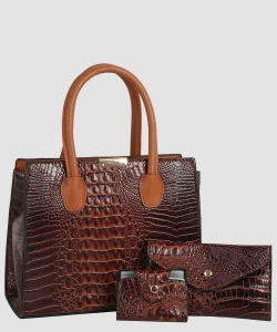 Alligator Croc 3in1 Satchel Set EWB203