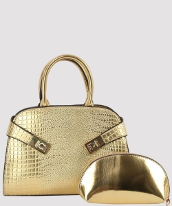 Croc Alligator 2-in-1 Dome Satchel PEWB281