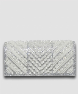 Pearl Rhinestone Clutch PEWB390