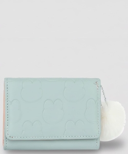 Embossed Bunny Tri-fold Wallet PGMS-4026