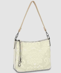 Embossed Flower Shoulder Bag PGMS-5009