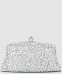 Rhinestone Embellishment Evening Bag Clutch PGMS-5021