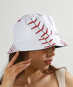 Unisex Baseball-Themed Wide Brim Sun Hat PHA780055