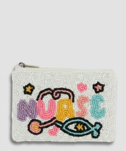 Ladies Fully Beaded Nurse Themed Coin Purse PHD00513