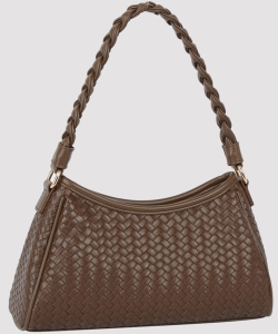 Braided Handle Woven Shoulder Bag PJY-0596