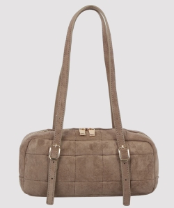 Puffy Quilted Suede Shoulder Bag PJYM-0593