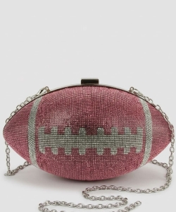Rhinestone Bling Football Clutch LGZ036