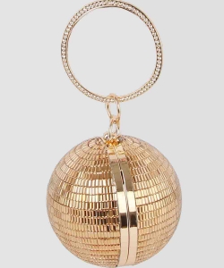 Mirror Ball Clutch Crossbody Bag PLGZ104
