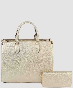 Embossed Monogram 2-in-1 Tote Satchel PLMR0041WZ