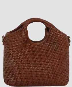 Fashion Weave Top Handle Satchel MEE0056