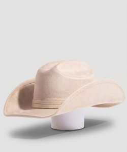 Double Belt Suede Western Cowboy Hat PMMT9588