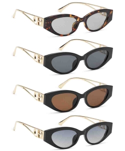 Aura Geometric Cat-Eye Sunglasses PMP-25573-AP