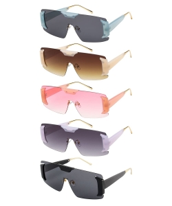 Futuristic Edge Shield Sunglasses PMP21248AP