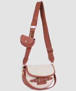 Chic Saddle Crossbody with Detachable Pouch PMS-20810