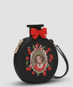 Round Mini Coin Wristlet Purse PNK25041