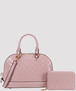 Elegance Structured Dome Satchel & Wallet Set PQP-1316-A