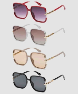 Womens Sunglasses With Rhinestones And Metal Body PRS27115AP