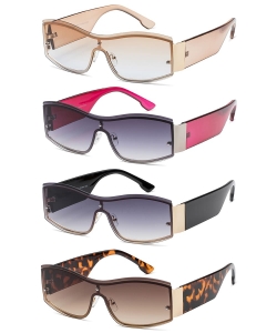 Geometric Shield Gradient Sunglasses PSH52499APMC