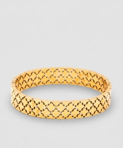 Clover Cutout Estate Designed Stainless Steel Designed Bangle PSS1017