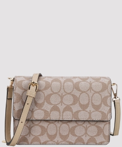 Monogram Crossbody Flap Bag PXFT-1338