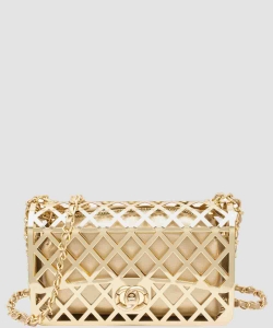 Lattice Crossbody Structured Shoulder Bag PZ-6877