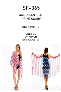 American Flag Print Women Fashion Scarf
