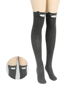 12 pairs Over Knee Thigh High Socks Stockings with Ears SO400034